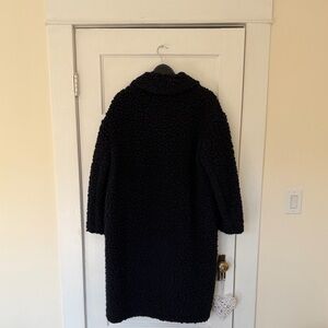 COS Black Teddy Coat